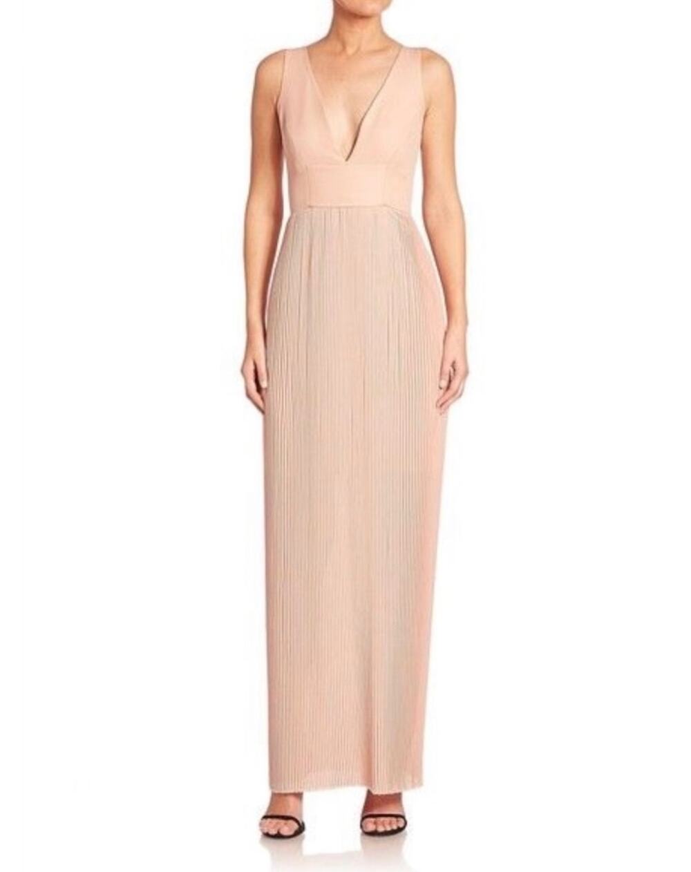 nicholas the label accordion pleated maxi dress gown US Size 8